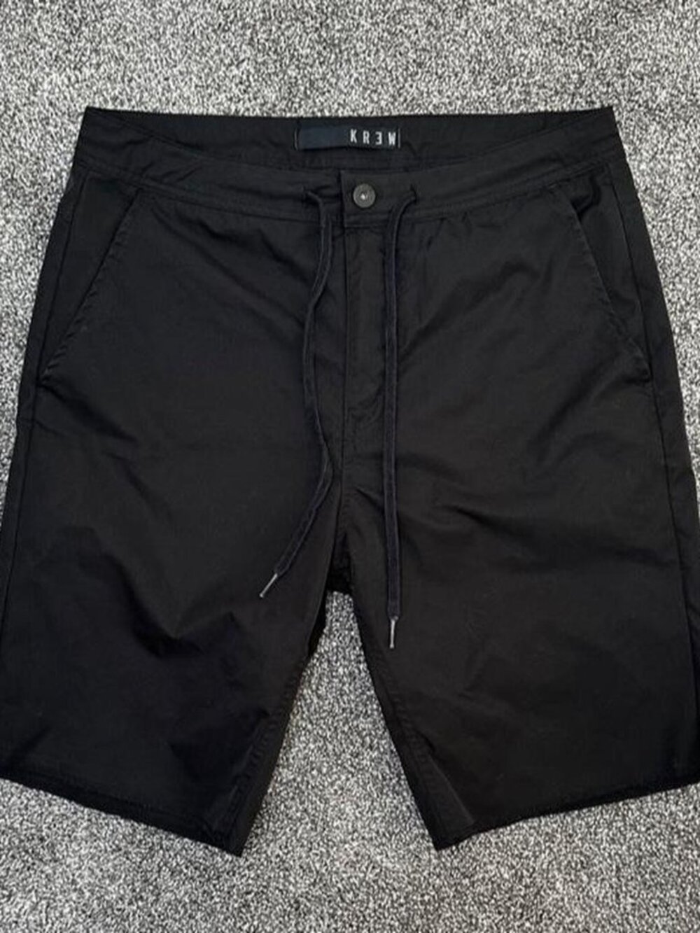 Kr3w Black 9” Shorts